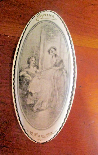 Boîte dragées ancienne en - à,