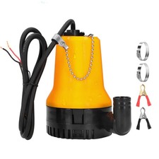 Pompe à Eau Pompe Vide Cave DC 12V Pompe Submersible 4200L/H 50W Pompe Immerg...