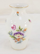 HEREND HUNGARY Vase en porcelaine décor floral
