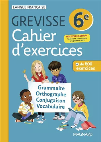 Cahier grevisse - grevisse, 6e