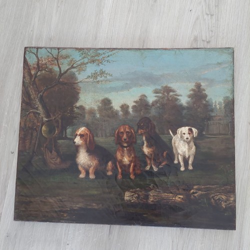 Tableau équipage chiens - tableau, de