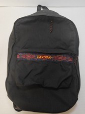 Vintage 1990's Eastpak Black Bandito Canvas Backpack Bookbag 0617 Pak R