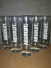6 VERRES ABSOLUT VODKA TUBES