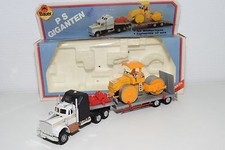 CAMION BAUER KENWORTH AVEC REMORQUE ROAD ROLLER ROLLER EXCELLENT ÉTAT EN BOÎTE