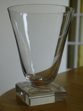 RARE CRYSTAL BACCARAT 2 ANTIQUE APERITIF GLASSES MODEL YACHT ht 8 cm 1930