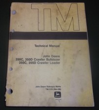 John Deere 350C 350D 355D Dozer Technique Service Magasin Réparation Manuel Book