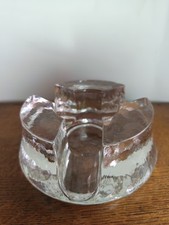 George Shutte Molded Glass Teapot Heater, Dish? vintage 70s Scandinavian