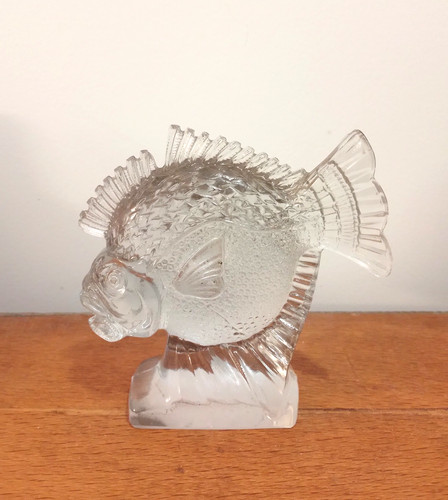 Poisson verre pressé moulé - poisson,