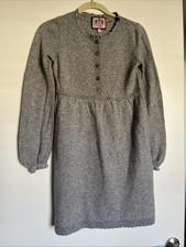 Juicy Couture Gray Heather Wool Cashmere Blend Sweater Dress Vintage M