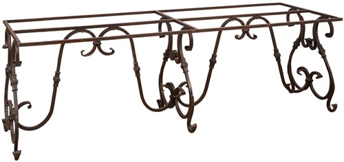 Biscottini table fer forgé - table,