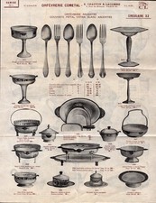 PARIS (III°) ART MENAGER / GOLDSMITH'S SILVERWARE "CHAUVIN & LACOMTE" leaflet tariff