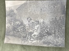 ORIGINAL CHILD TRICYCLE PHOTO TAKEN IN GROUSSY YEAR CC 1900-20