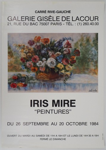Affiche art iris - mire,