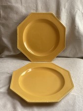 2 Assiette Octogonale Perles