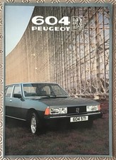 PEUGEOT 604 STi & SRD Turbo Car Sales Brochure Sep 1981-1982