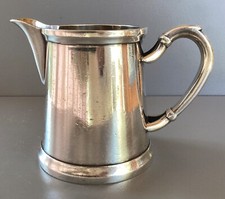 Ancien pot à lait en métal argenté / Estampillé Potfer / 12 cl / Cuisine