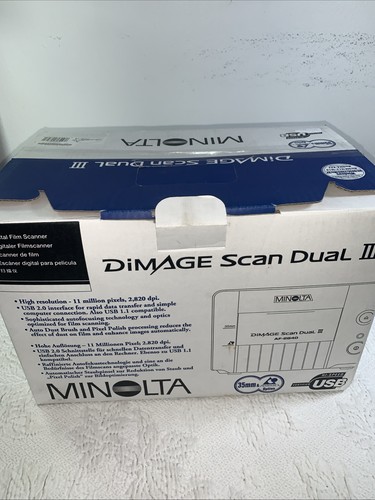 Minolta dimage scan - dual, iii