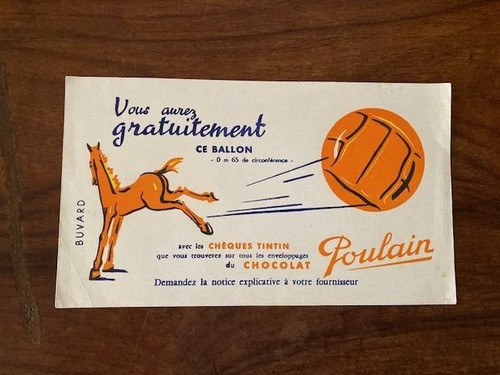 Buvard chocolat poulain - buvard,