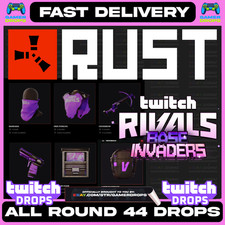RUST TWITCH DROPS - ALL NEWEST DROPS - ROUND 44 - BASE INVADERS GARAGE - NEW
