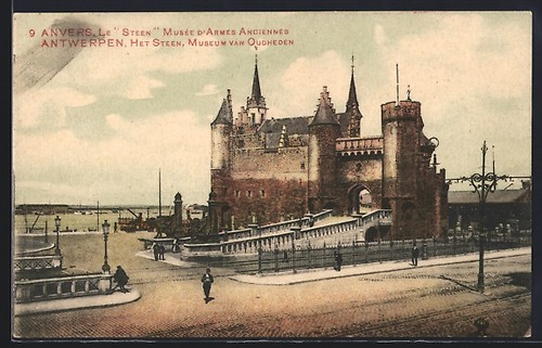 Cpa anvers steen musée - anvers,, le