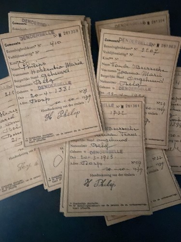 Carte rationnement belgique - carte,