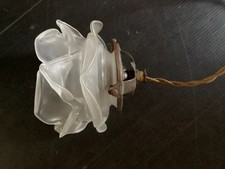 Lampe suspension tulipe verre