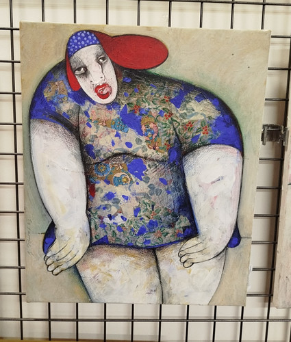 Huile sur toile - huile,