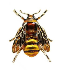 Broche abeille pour homme et