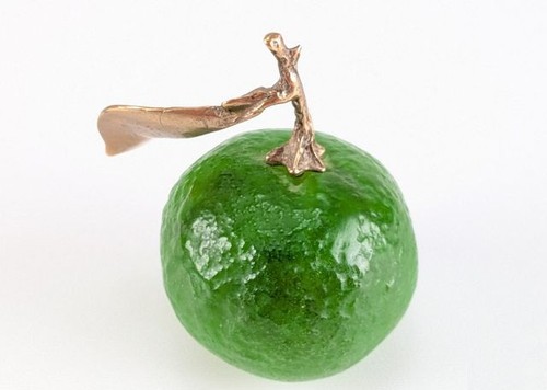 Daum pate verre fruit lime - de,