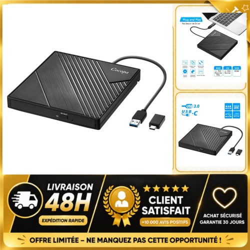 Lecteur dvd externe usb 0 - lecteur,