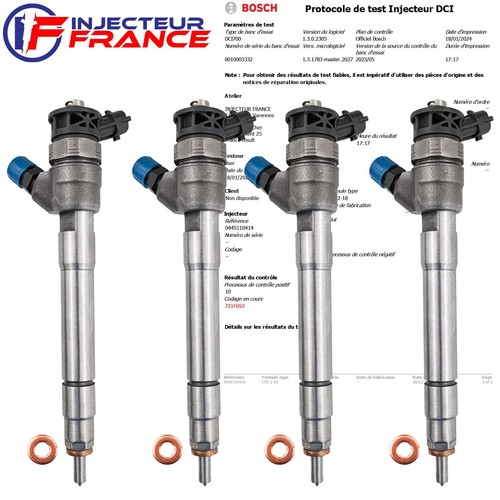 0445110414 injecteur bosch - 4x,