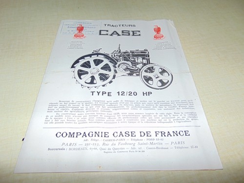 Prospectus brochure tracteur