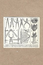 Gravure Ancienne Compas Marine