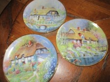 3 assiettes dessert porcelaine