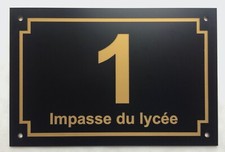 plaque pvc numero de rue ou de