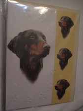 CARTE + ENVELOPPE - chien