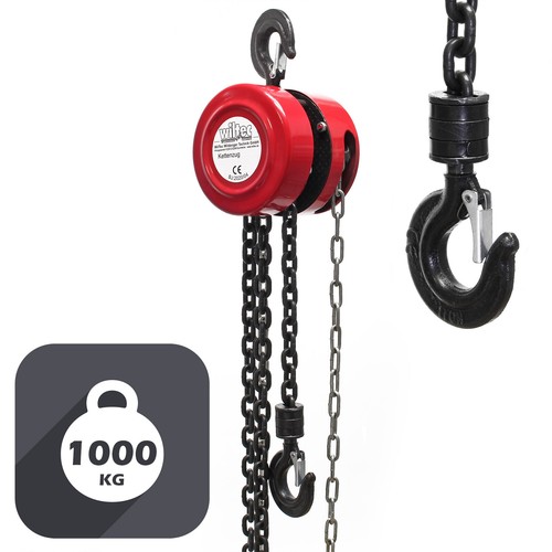 Palan chaîne 1000kg 3m - palan, 1t
