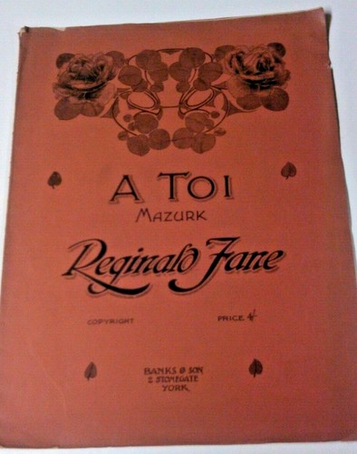 Partition pour piano toi - pour, a