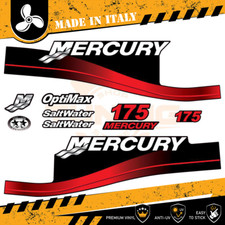 Décalcomanies adhésif Moteur hors-bord Mercury 175 Ch - Saltwater B