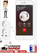 Micro Espion GSM Écoute À Distance En Temps Réel Dissimulé  Bloc USB Multiprises