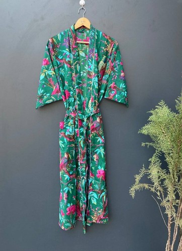 Robe kimono coton imprimé - robe,