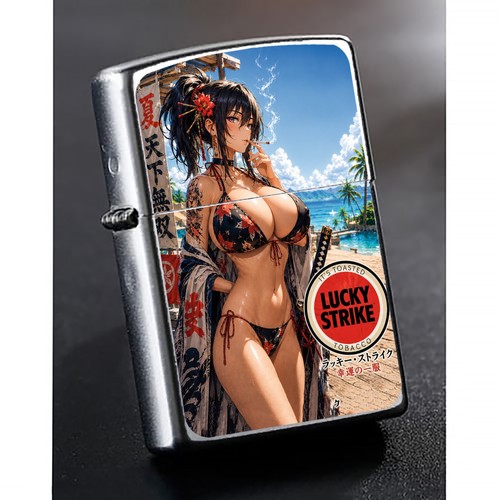 Lucky strike zippo japan anime - lucky,