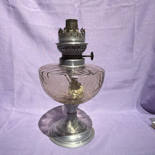 Lampe pétrole verre - à,