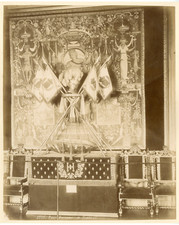 France, Pau, Berceau de Henri IV Vintage Albumen Print.  Albumen Print 2