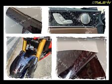 Film vinyle covering carbone forge brillant 152x100 cm thermoformable adhesif