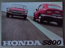 HONDA S800 COUPE & CONVERTIBLE orig 1967 UK Mkt Sales Brochure