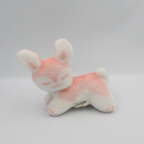 Doudou peluche lapin blanc - lapin,