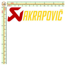 sticker sponsor akrapovic two-tone motorcycle prespaced PVC stickers 1 piece cm. 15