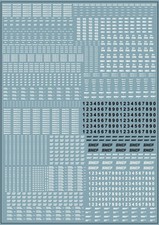 Décalcomanie à l'eau, train Ho, 1:87, Marquage chassis wagon, maquette