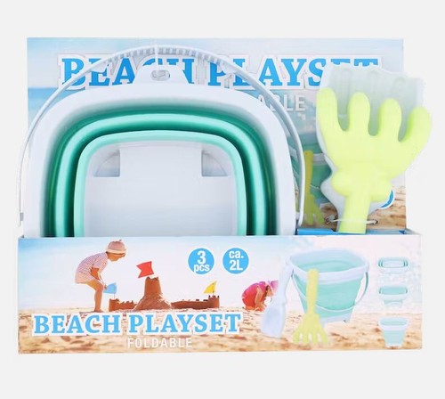 Seau pliable plage enfant - , +